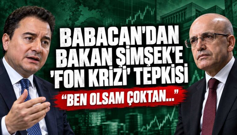 DEVA Partisi Lideri Ali Babacan, Hazine ve Maliye Bakanı Mehmet Şimşek'i eleştirdi