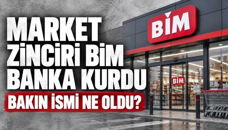 market zinciri BİM banka kurdu