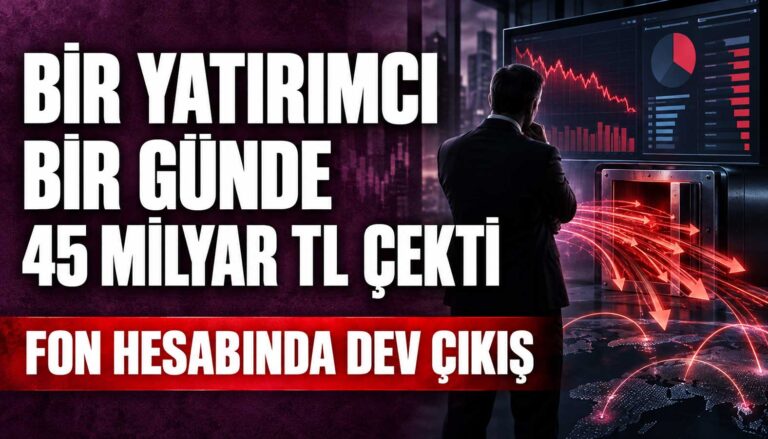 bir yatırımcı fon hesabından yüklü miktarda para çekti