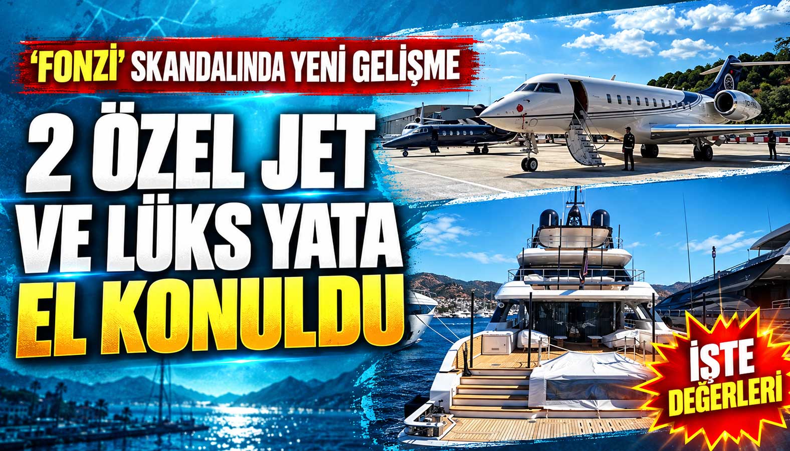 'Fonzi' skandalında yeni perde: İki özel jet ve lüks yata el konuldu.