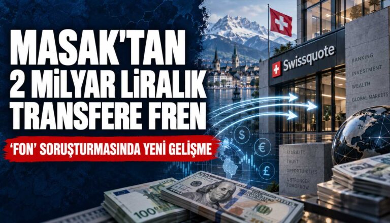 Masak yeni bir para transferine fon soruşturması kapsamında engel oldu