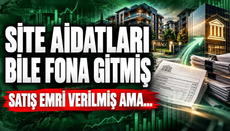 İstanbul'da bir sitenin aidatları da fona gitmiş.