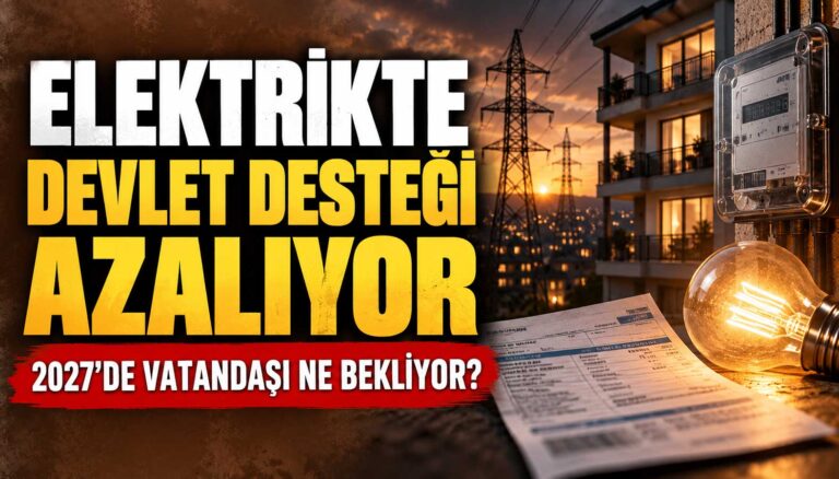 Elektrik faturalarında devlet desteği azalıyor