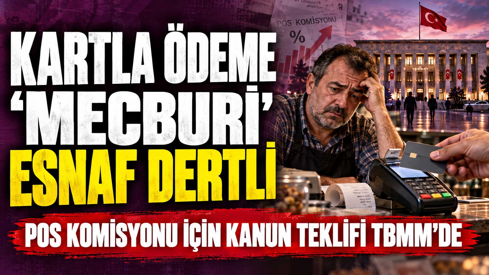 Kredi kartı ile ödemede kullanılan POS cihazları küçük esnafa yük oluyor: Kanun teklifi Meclis'te